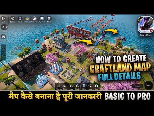 Parkour Map Create How to Make Craftland 🫨 Parkour Map | Free Fire Max 🔥 