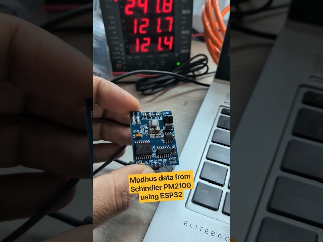 Modbus data from Schindler PM2100 using ESP32