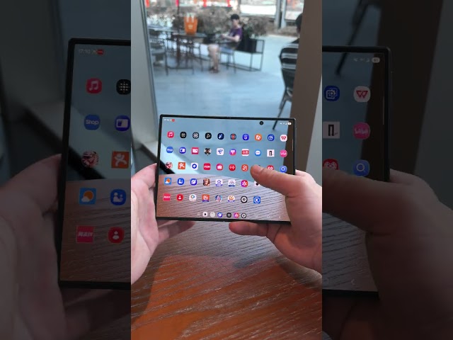 You have your frosted opening and closing, I have my transparent desktop iPhoneduo SamsungFo...