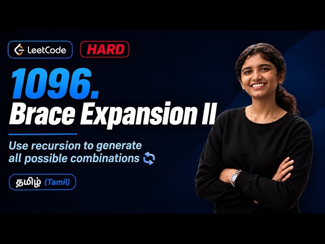 LeetCode 1096 – Brace Expansion II | Daily Challenge | Easy Recursion | DSA | Tamil | Google