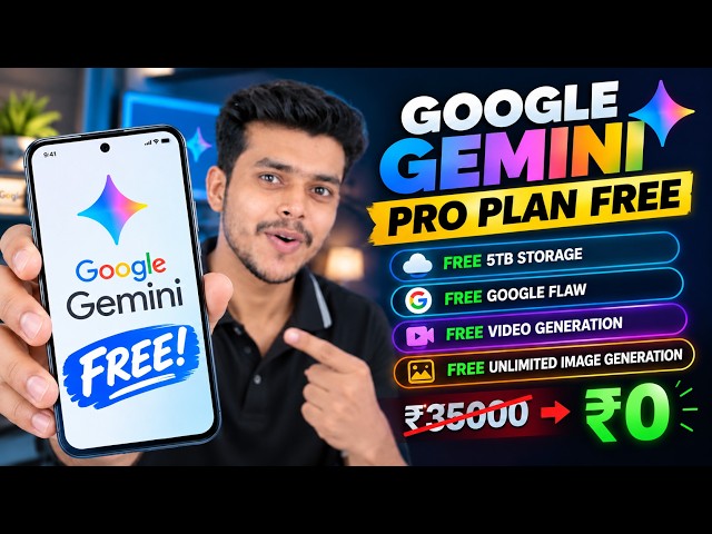 SECRET Trick - How to Get Google Gemini Pro FREE 🔥 (Video Gen + 5TB Storage Trick)
