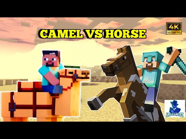 HORSE 🐎 VS CAMEL 🐪 || WHO WILL WIN ?? || AMJGAMERZ ||MINECRAFT || APHMAU MINECRAFT || DREAM || VIDEO