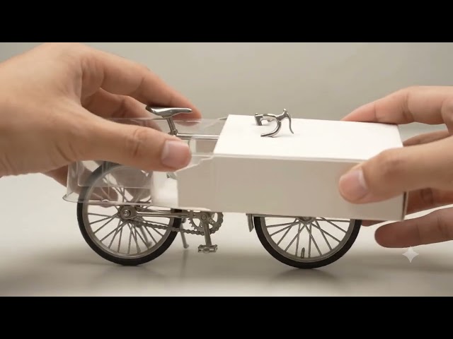 Satisfying Unboxing: Metallic Toy Bicycle #OddlySatisfying #ToyBicycle #SatisfyingSounds #Unboxing