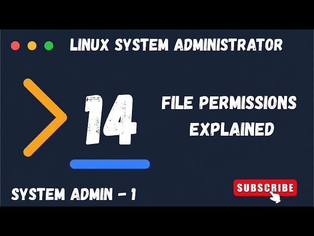 Linux System Administration Course | Day 14 | Linux File Permissions | chmod 777, 755, 644 | Hindi