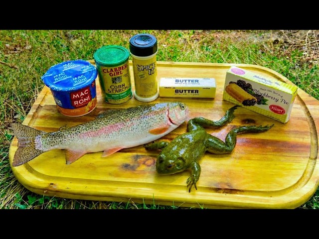Combo Rainbow Trout and Frog Catch n' Cook!