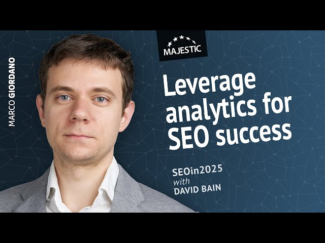 SEOs need to get more familiar with analytics - with Marco Giordano