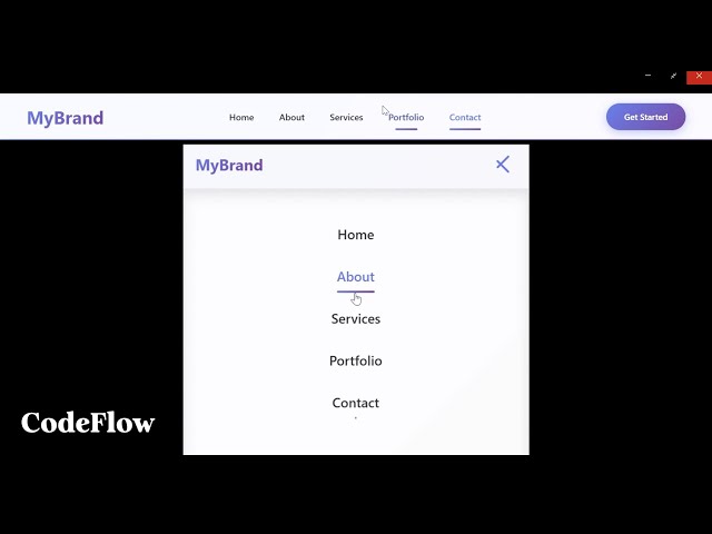 The EASIEST way to make a Responsive Navbar in HTML/CSS