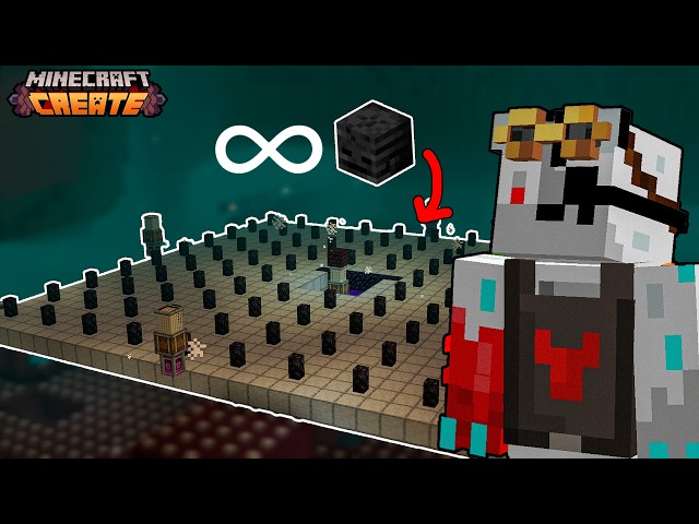 I Built THE BEST Wither Skeleton Farm in the Minecraft Create Mod!