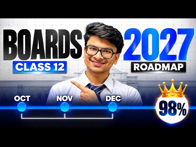 Class 12th: Last 3 months TIMETABLE for 98% marks🔥 Boards 2027 October Roadnap!