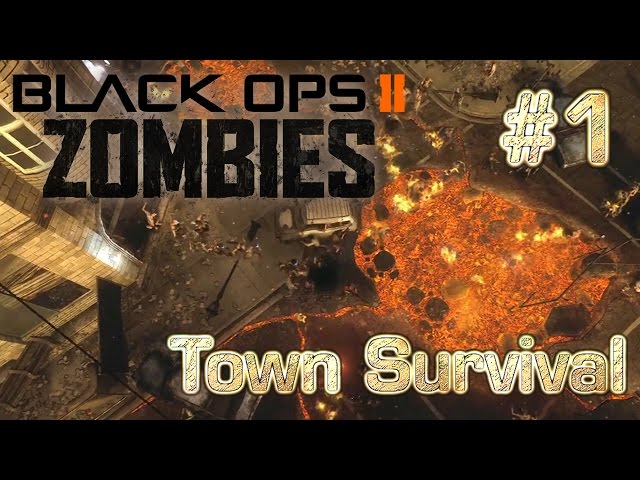 Black Ops 2 Zombies Town Survival: Day 1 - Part 1 Headshots Galore