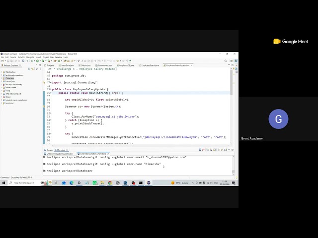 Prepared Statement Interface Example in