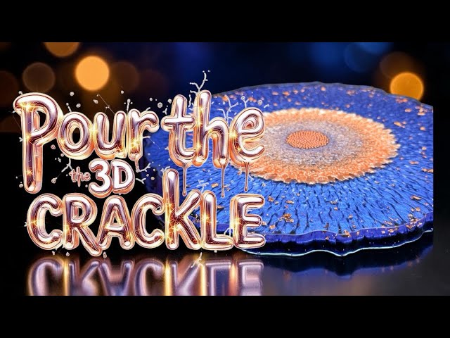 #543 My New Stunning 3D Crackle Effect in Epoxy Resin