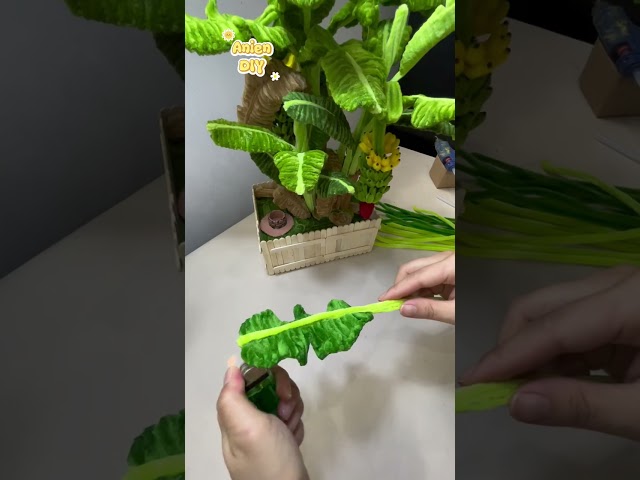 (Video Full ) Mini Velvet Wire Banana Tree Tutorial