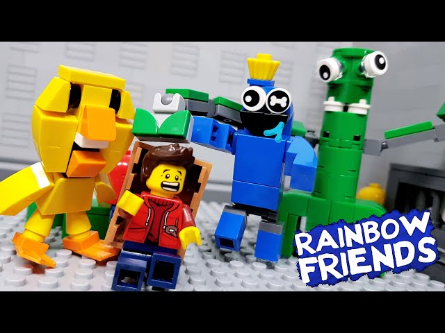 LEGO Rainbow Friends YELLOW STORY Animation Stop Motion (ROBLOX) 레고 레인보우 프렌즈 노랑이 스토리 만화 스톱모션 (로블록스)