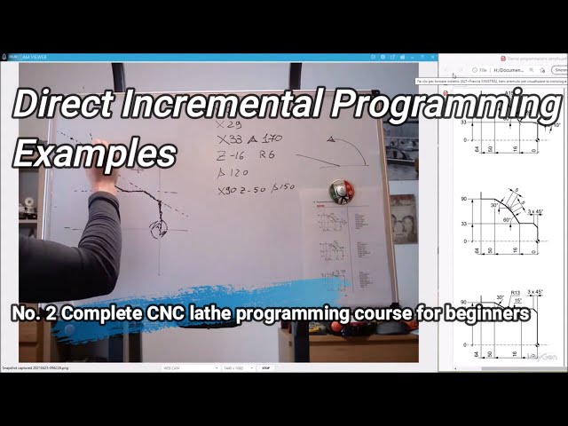 No. 5 Complete CNC lathe programming tutorial for beginners Direct Incremental Programming Examples