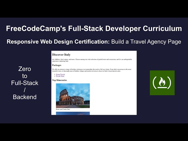 Zero to Full-Stack/Backend part 2 | Build a Travel Agency Page | No commentary