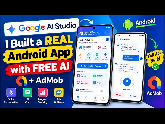 I Built a REAL Android App with FREE AI | Google AI Studio + AdMob