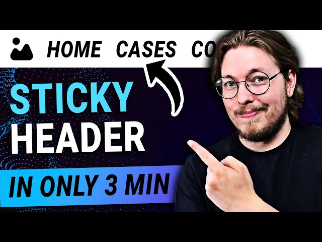 Create a Sticky Header Only Using CSS | HTML & CSS Quick Tips | HTML & CSS Sticky Header