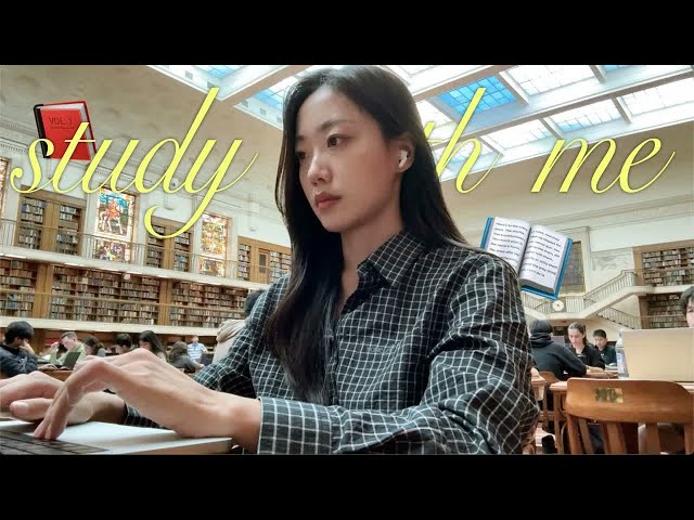 100min STUDY WITH ME at Sydney National Library 🐨🇦🇺
