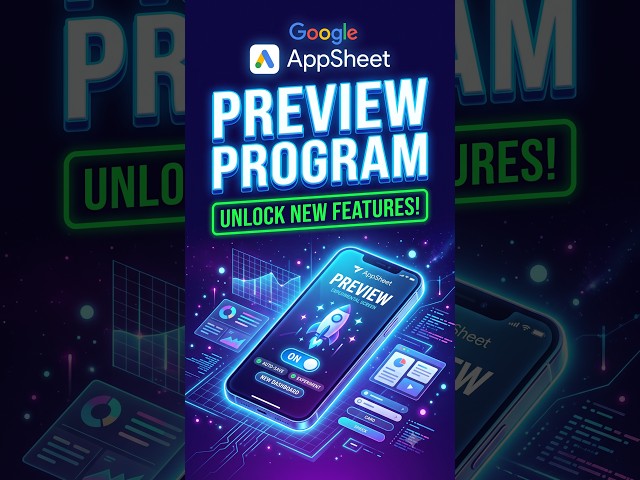 Turn On the AppSheet Preview Program in 30 Seconds! ⚡📱 #shorts #appsheettutorial #appsheet #google