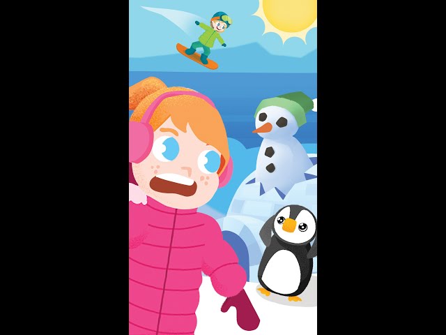FOLLOW THE LEADER!! Penguin Planet Family help Adley and Niko rebuild the Snowman's igloo!! #shorts