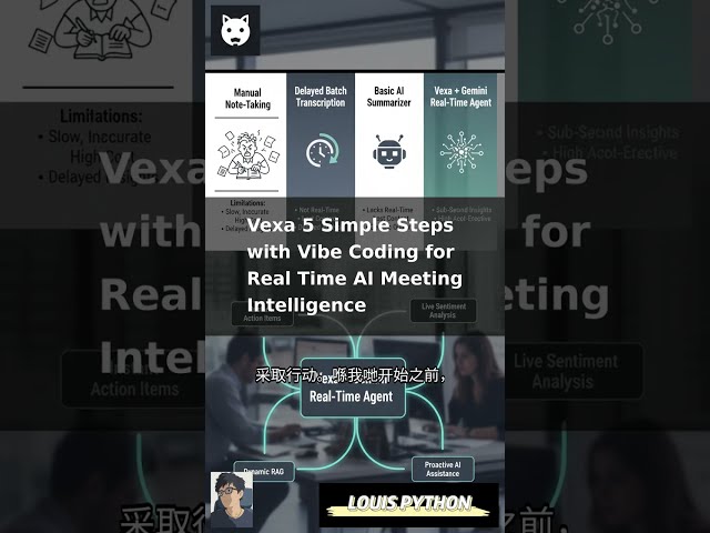 🚀 Build Real-Time AI Meeting Assistant with Vexa and Python #Vexa #louispython