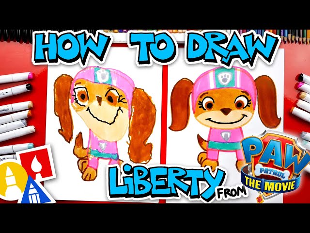 How To Draw Liberty From PAW Patrol: The Movie