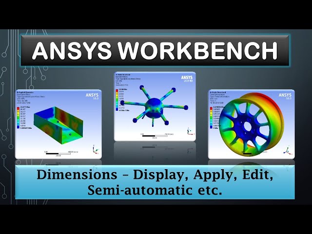 ANSYS Tutorials - Dimensions, Apply, Edit dimensions, Semi-automatic - 3