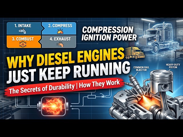 Diesel Engines Just Keep Running 🚛 | The Secret Behind Diesel Engine Durability