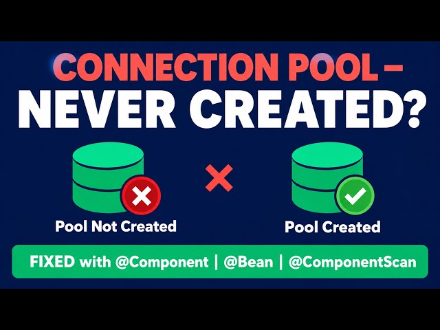 FactoryBeanNotInitializedException in Spring Boot | Connection Pool Creation Fix Explained