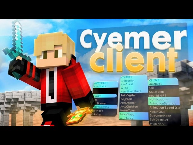 Free Hack Client: Cyemer Client on Minecraft Java 2025 - PvP Client 1.21.1