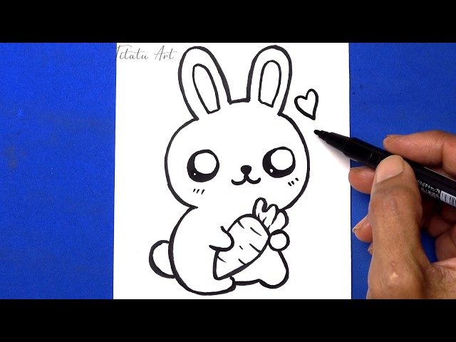 HOW TO DRAW A CUTE RABBIT EASY