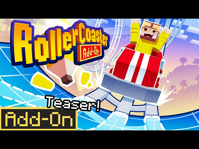 You Can Build REAL Roller Coasters in Minecraft Bedrock! (Roller Coaster Addon)