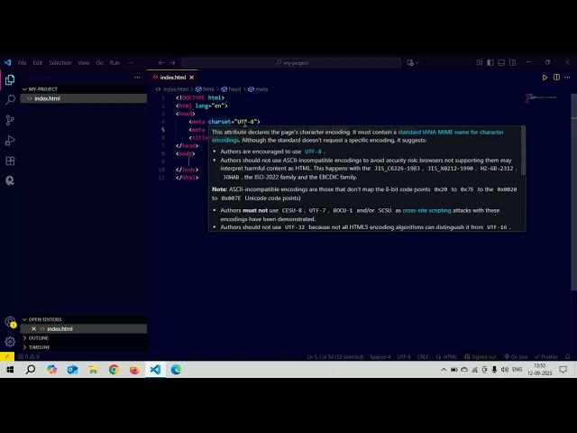 HTML Tutorial for Beginners (2025) | Learn HTML Basics, Structure HTML & Setup of Your First Webpage