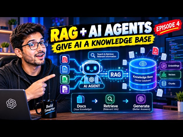 RAG + Agents — Give Your AI a Knowledge Base (AI Agents from Scratch — Episode 4)