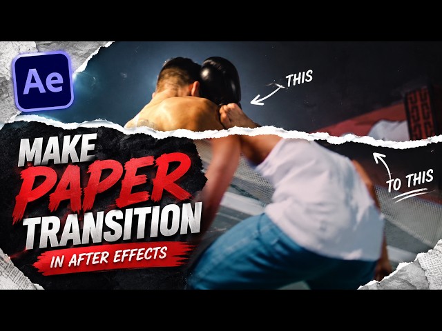Create This Viral Paper Transition in After Effects