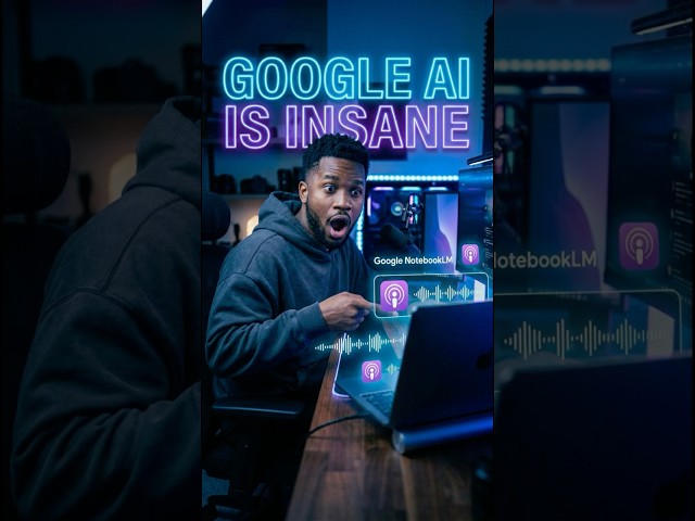 NotebookLM made my notes into a podcast?! 🎙️ #googleai #tech
