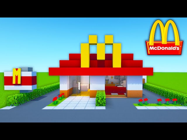 Minecraft Tutorial: How To Make A McDonalds "Mini Mcdonalds"