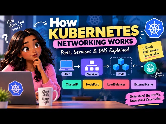 How Kubernetes Networking Works | Pods, Services & DNS Explained for Beginners