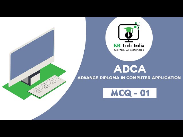 ADCA - MCQ 01 | Hindi/ Urdu | KB Tech India