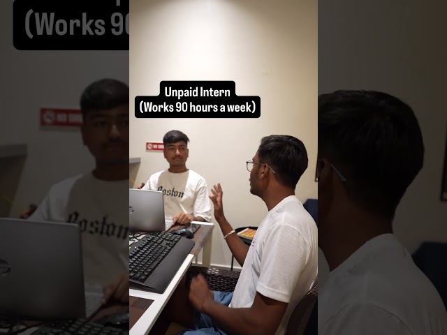 The Unpaid Intern in our Company 😤😡 #ctobhaiya #tech #intern