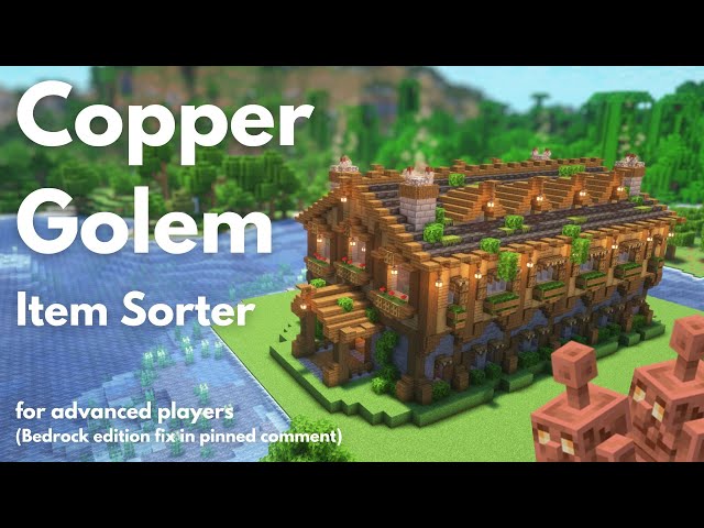 COPPER GOLEM ITEM SORTER - ADVANCED | Minecraft tutorial | Java 26.2