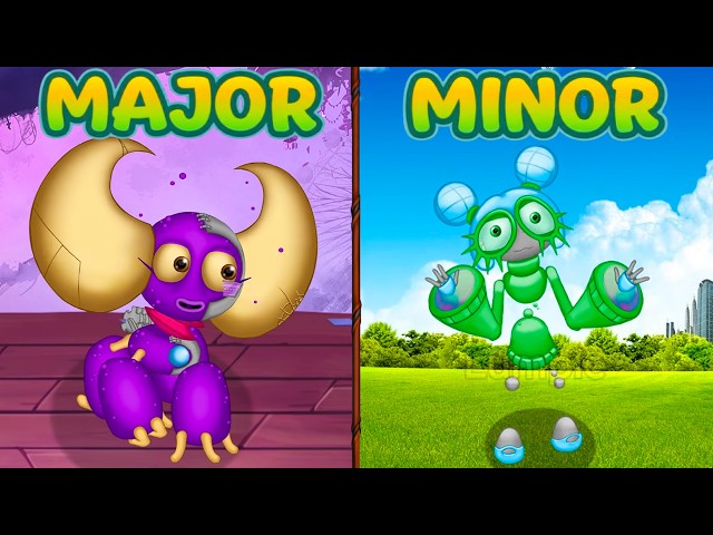 ALL Monsters Paironormal Carnival Wave Major vs Minor Fanmade ( NEW UPDATE ) || My Singing Monster