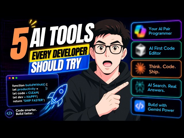 5 AI Tools Every Developer Should Try | Boost Your Coding Productivity