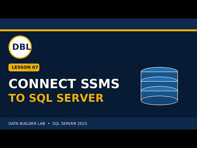 How to Connect SSMS to SQL Server 2025 – Step by Step