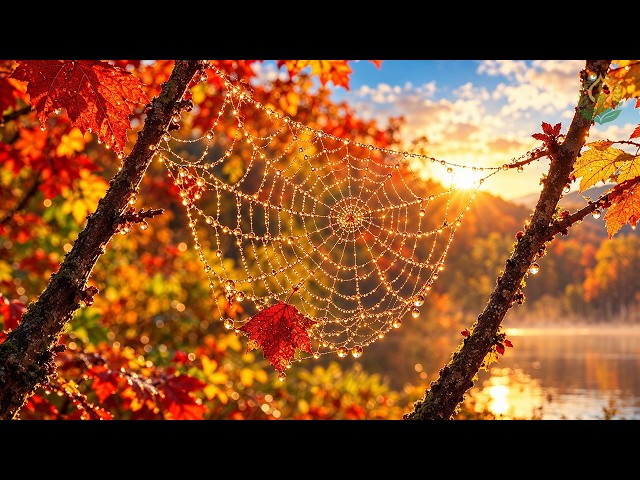 (No Ads) Beautiful Autumn Music 🍁 Gentle Fall Melodies to Calm Your Mind & Release Stress