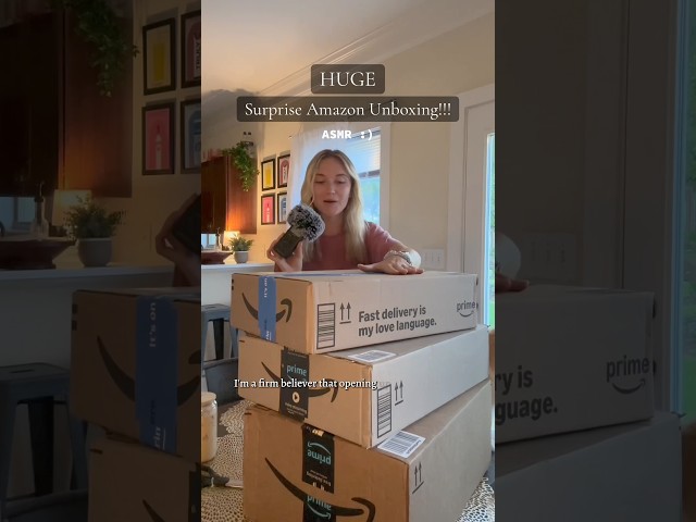I’ve NEVER received a gift like this. I am blown away. pt 2 is already up :) #asmr #unboxing #amazon