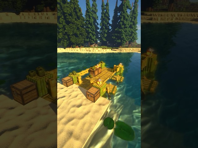 Minecraft Bamboo bridge 1.20.1 #shorts