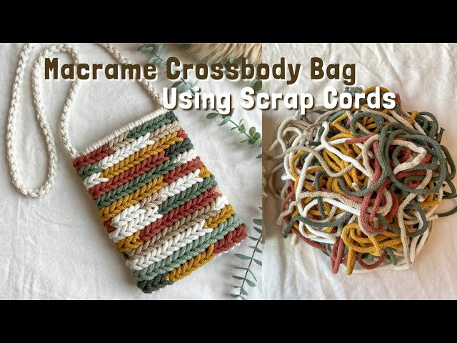 DIY Scrap-Cord Macrame Bag Tutorial