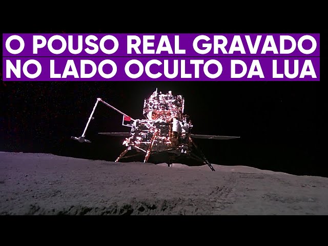 China divulga pouso real na superfície lunar